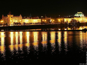 Картинка города огни ночного