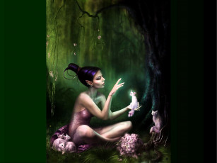 Картинка котики фэнтези эльфы