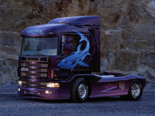 Картинка scania 144l 4x2 530 the shark автомобили