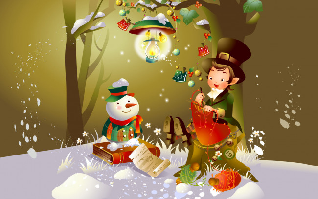 Обои картинки фото рисованные, дети