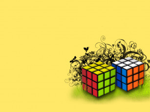 обоя кубики, векторная, графика