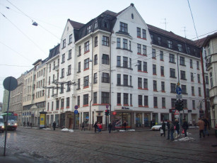 Картинка рига улица гертрудес города латвия