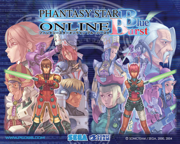 Обои картинки фото phantasy, star, online, blue, burst, видео, игры