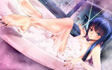 Картинка аниме panty stocking with garterbelt