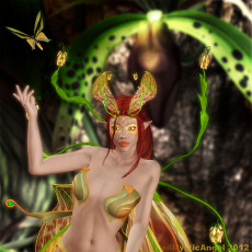 Картинка 3д графика elves эльфы бабочка эльф