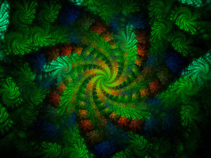 Картинка 3д графика fractal фракталы фон фрактал узор