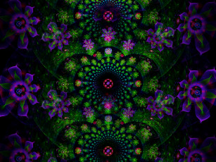 Картинка 3д графика fractal фракталы фрактал узор фон