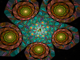 Картинка 3д графика fractal фракталы фрактал узор фон