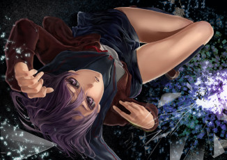 Картинка аниме *unknown другое глаза девушка волосы губы