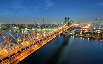 Картинка города нью йорк сша queensboro bridge sutton place twilight usa nyc new york city