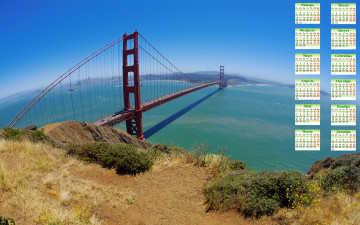 Картинка календари города вода мост