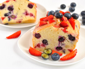 Картинка еда пирожные кексы печенье кекс ягоды