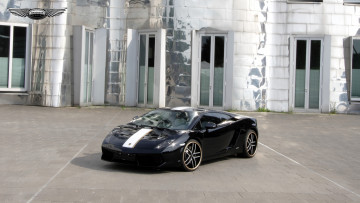 Картинка автомобили lamborghini черный здание