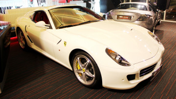 Картинка ferrari 599 gtb fiorano автомобили выставки уличные фото