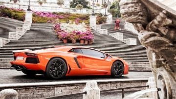 Картинка lamborghini aventador автомобили