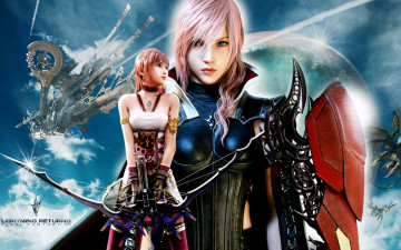 Картинка lightning returns final fantasy xiii видео игры арбалет доспехи прическа персонаж