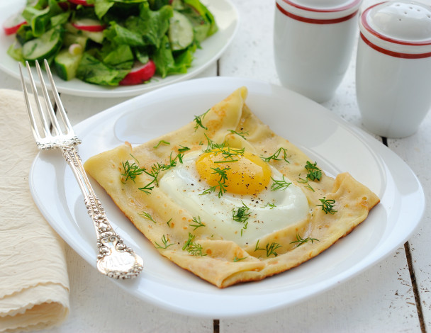 Обои картинки фото еда, Яичные, блюда, яичница, блин