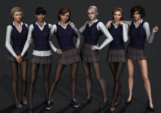 Картинка 3д+графика people+ люди девушки