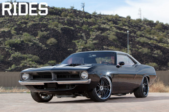 Картинка автомобили plymouth classic coupe black 1970 cuda