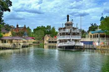 Картинка корабли пароходы пароход колесный река