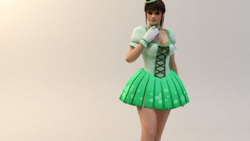 Картинка 3д+графика anime+ аниме юбка девушка