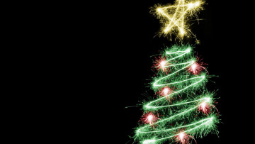 Картинка праздничные Ёлки блеск огоньки ёлка