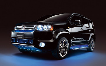 Картинка автомобили honda black offroad