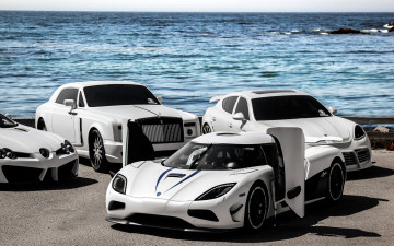 Картинка автомобили разные+вместе agera friends white collection