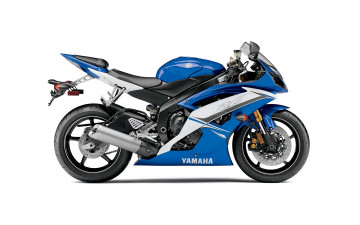 обоя мотоциклы, yamaha, синий, 2011, yzf-r6