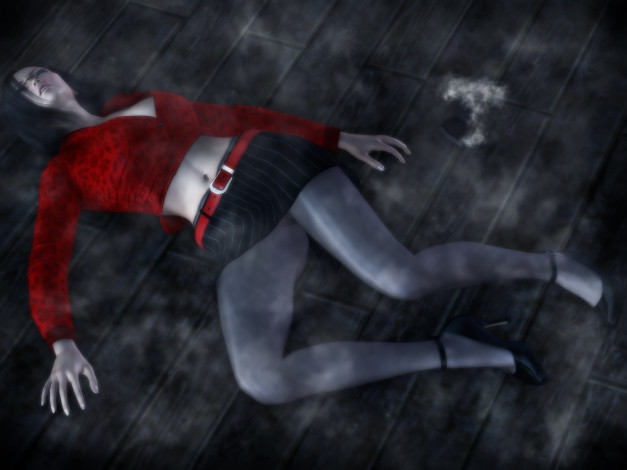 Обои картинки фото 3д графика, fantasy , фантазия, девушка, дымка