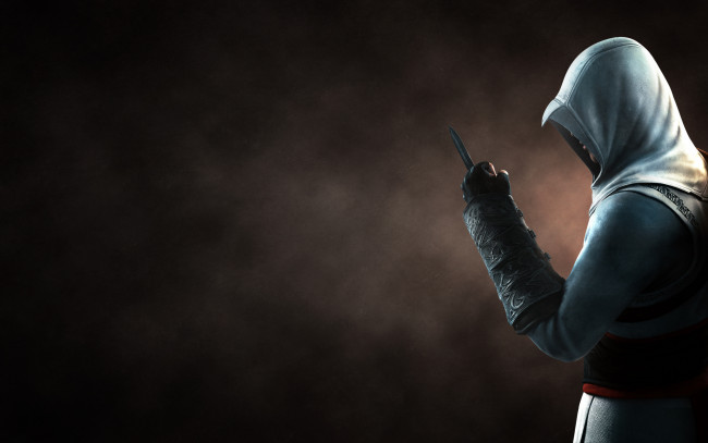 Обои картинки фото assassins creed, видео игры, assassin`s creed, темный, фон, клинок, assassins, creed