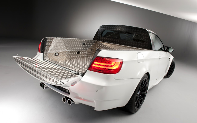 Обои картинки фото автомобили, custom pick-up, белый, пикап