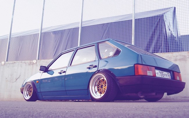 Обои картинки фото автомобили, ваз, vaz, lada, 2109, samara, blue