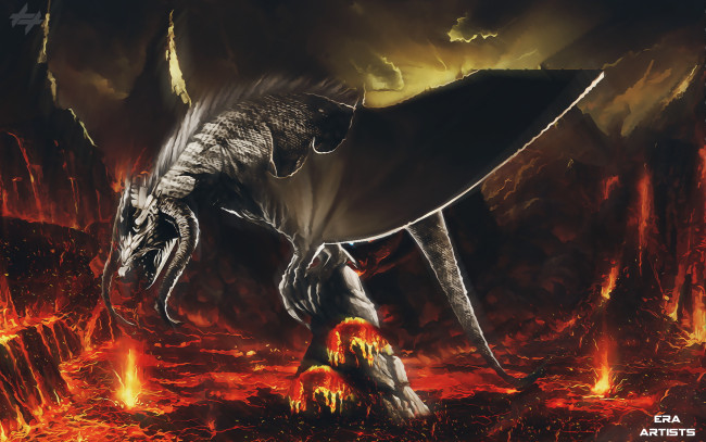 Обои картинки фото фэнтези, драконы, дракон