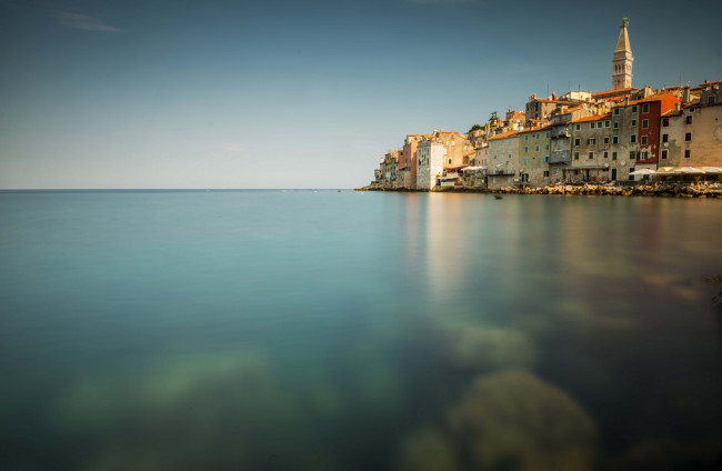 Обои картинки фото ровинь , хорватия, города, - пейзажи, вода, здания