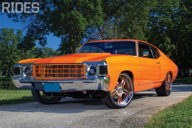 Обои картинки фото автомобили, chevrolet, chevelle, orange