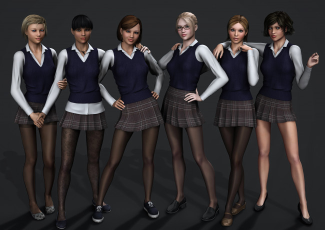 Обои картинки фото 3д графика, people , люди, девушки