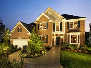 Картинка города -+здания +дома дом ландшафт дизайн особняк