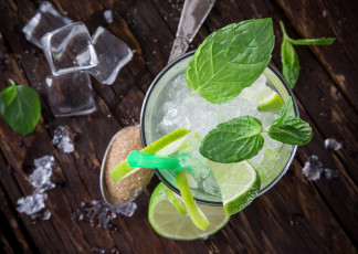 Картинка еда напитки +коктейль summer lime cocktail mint