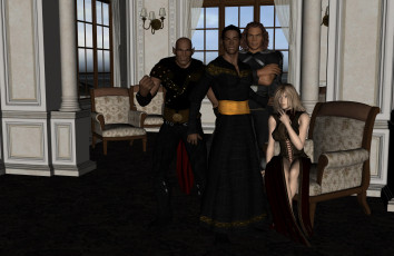 Картинка 3д+графика эльфы+ elves взгляд эльфы комната