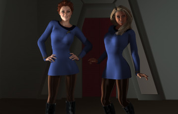 Картинка 3д+графика люди+ people фон взгляд девушки улыбка