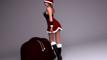 Картинка 3д+графика люди+ people девушка шляпа фон взгляд