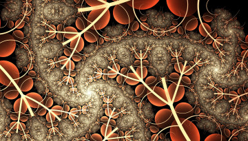 Картинка 3д+графика фракталы+ fractal цвета фон узор