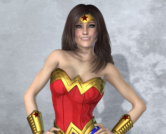 Обои картинки фото 3д графика, люди , people, фон, взгляд, девушка