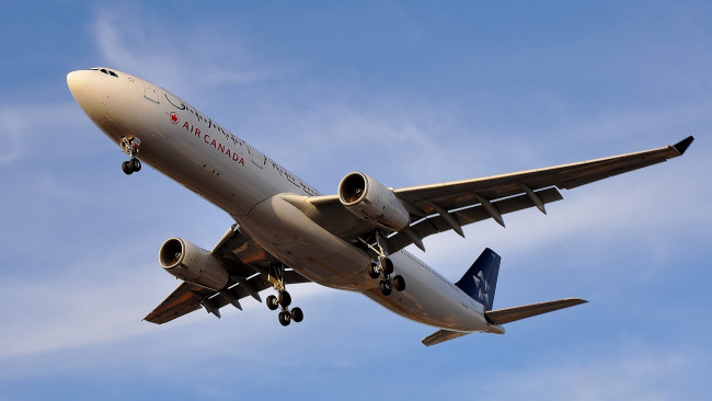 Обои картинки фото a330, авиация, пассажирские самолёты, авиалайнер, небо, полет