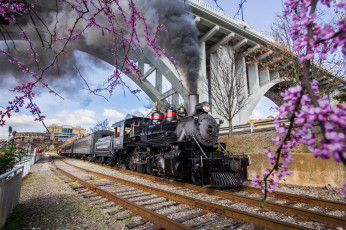 Картинка техника паровозы паровоз рельсы