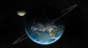 Картинка космос арт галактика вселенная звезды планеты