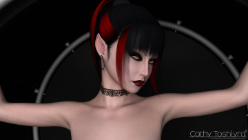 обоя 3д графика, эльфы , elves, фон, взгляд, эльфийка