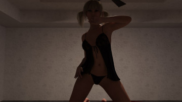 обоя 3д графика, люди , people, интерьер, фон, взгляд, девушка