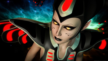 Картинка 3д+графика существа+ creatures фон взгляд девушка